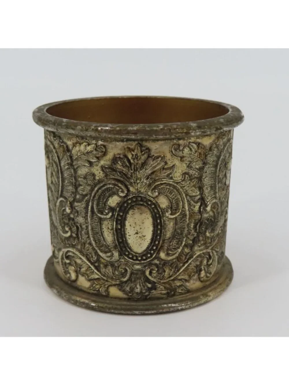 VTG Arizona Silver Tone Metal Shot Glass Souvenir Cup AZ State Travel Retro